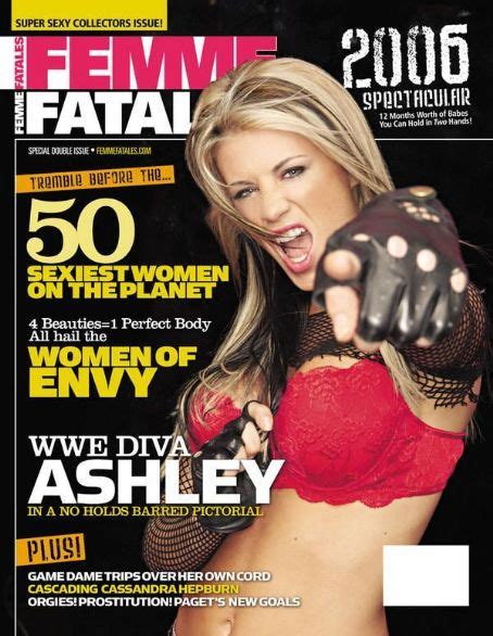 ashley massaro femme fatales magazine 2005 cover photo united states