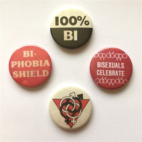 Bisexual Pride Buttons Bi Badge Vintage Remake Pins Retro Etsy