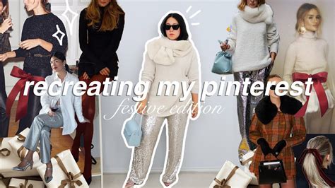 Recreating Pinterest Outfits Festive Edition🎄🎀 Using Clothes I