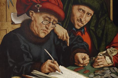 Quentin Massys Der Ältere The Tax Collectors Late 1520s Detail Oil