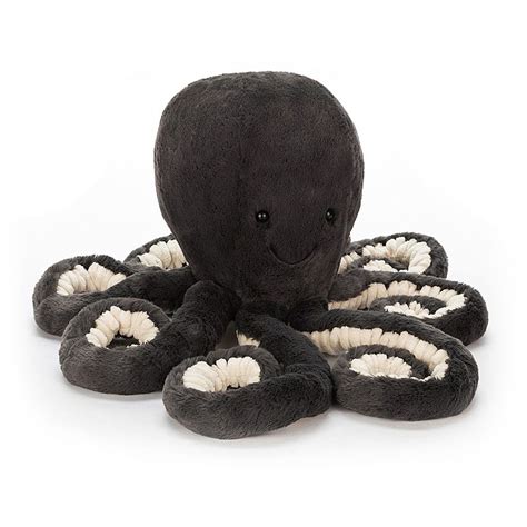 Octopus kuscheltier mit rassel, greifling und beißring ab 6 monaten. Kuscheltier Oktopus 'Inky' 49 cm von Jellycat kaufen