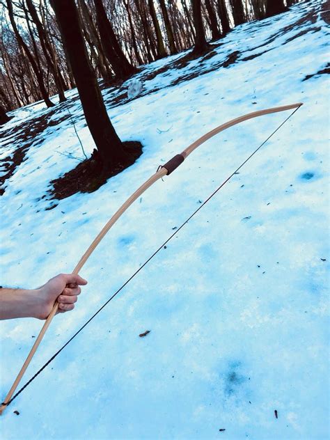 English Traditional Wooden Archery Bow Wooden Longbow Etsy Canada