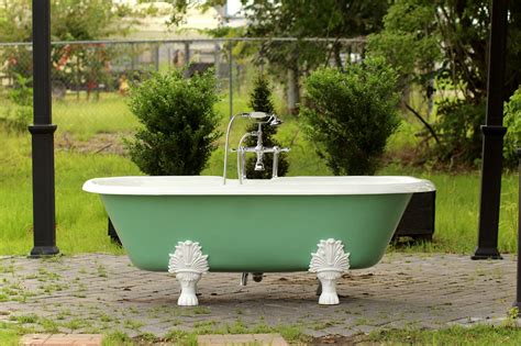 After all, it's designed to have people lounging in it! Double Ended 72" Antique Inspired Arsenic Green Cast Iron ...