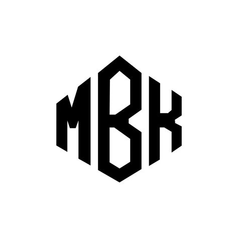 Diseño De Logotipo De Letra Mbk Con Forma De Polígono Diseño De
