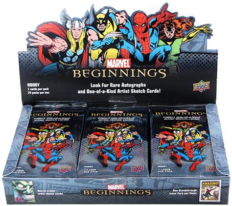 Marvel Beginnings Trading Cards Hobby Box Upper Deck 2011 Da Card World