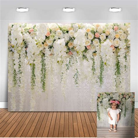 Mehofoto Bridal Shower Backdrops Large Wedding Floral Wall Backdrop