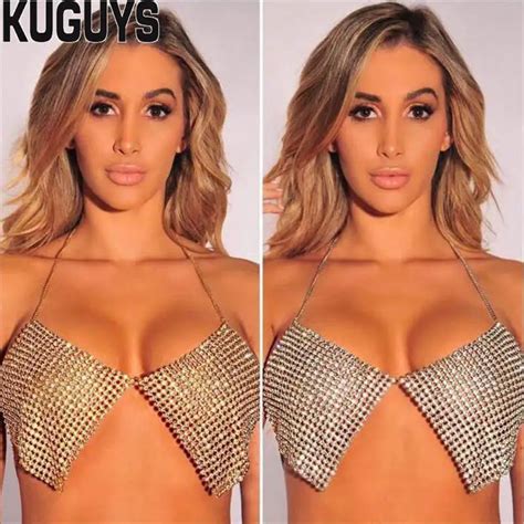 Kuguys Trendy Sexy Gold Silver Black Breast Chains For Women Beach