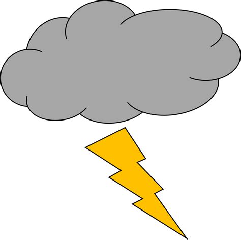 Thunderstorm Lightning Strike Cloud Storm Cloud Clipart Png