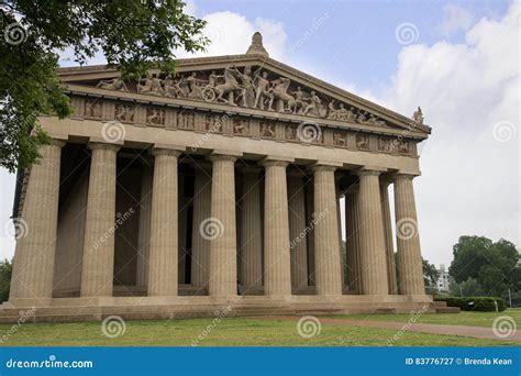 Concrete Full Sized Replica Of The Parthenon Temple In Nashville