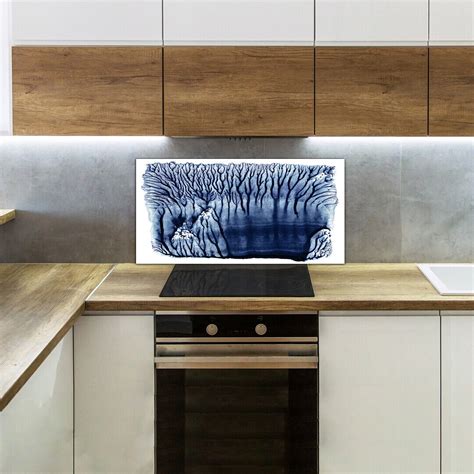 Kitchen Splashback Toughened Glass X Abstract Watercolour Painting Trees Ebay