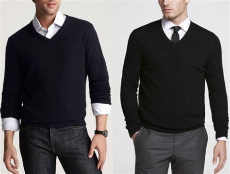 The Dos And Donts Of Wearing A V Neck Sweater Sweater Dress Shirt