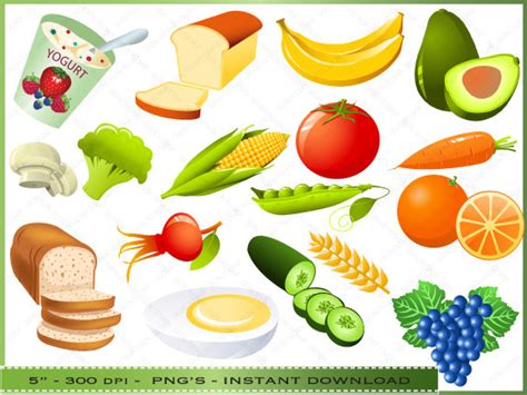 Cute Healthy Eating Clipart 230 408 Healthy Eating Stock Vector