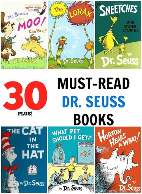 30 Plus Must Read Dr Seuss Books Read Write Mom