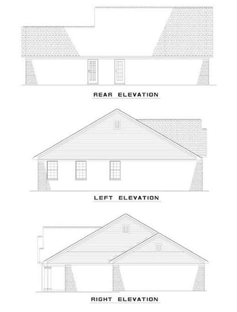 Traditional Style House Plan 3 Beds 2 Baths 1250 Sqft Plan 17 1117
