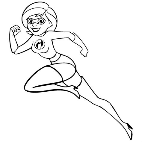 Elastigirl coloring page - Coloring Pages 4 U