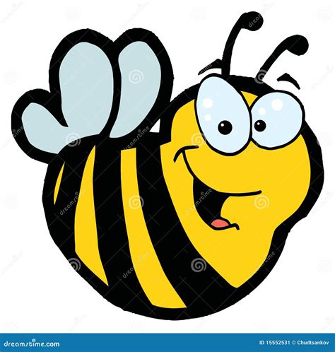 Smiling Bee Stock Vector Illustration Of Graphic Clipart 15552531