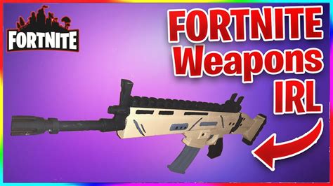Fortnite Weapons In Real Life Scar And Bolt Sniper Youtube
