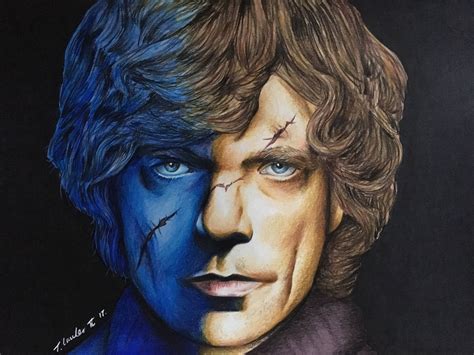 Tyrion Lannister Game Of Thrones Original Drawing Fan Art A4 Etsy