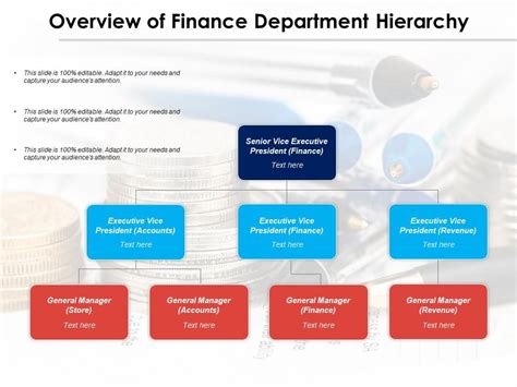 Overview Of Finance Department Hierarchy Presentation Graphics