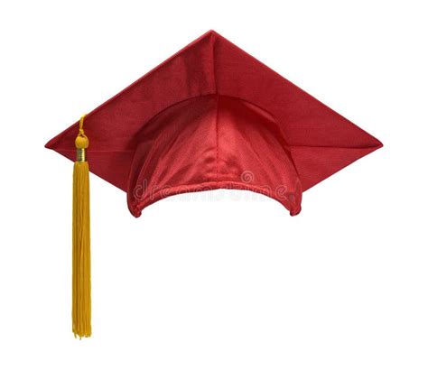 Red Graduation Hat Front Stock Image Image Of Celebration 43887457