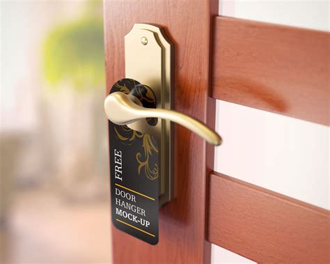 Download Set of Door Hanger Mockup | Download Free HD