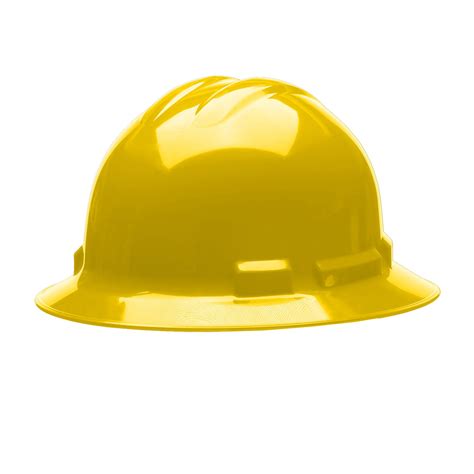 Pinlock 4 Point Duo Safety Hard Hat Full Brim Yellow H34s2