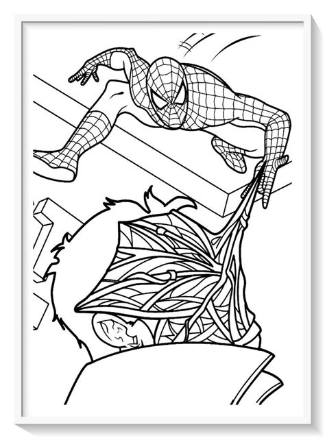 Dibujos Para Colorear Del Hombre Araña Y Sus Enemigos Páginas Imprimibles