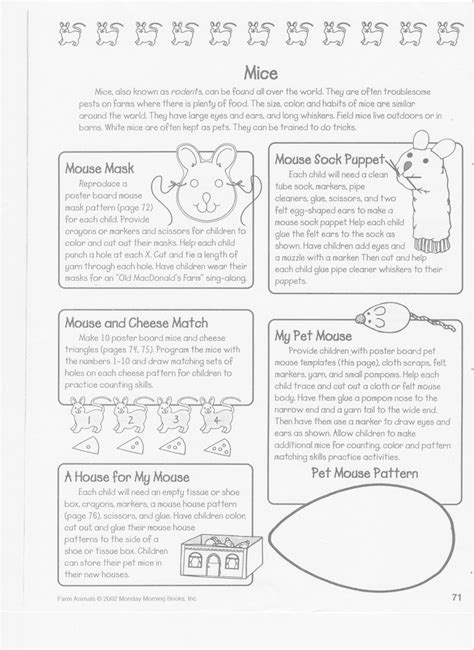 Farm Animals Following Directions Worksheet Provides Practice With C92