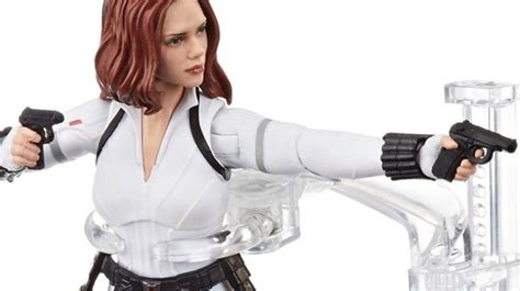 Black Widow Marvel Legends White Costume Figure Is