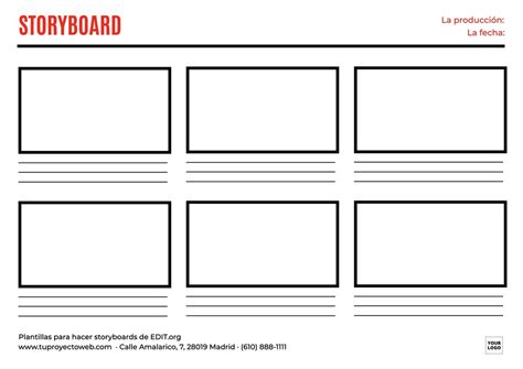 Guion Grafico Storyboard Plantilla Portadas Images