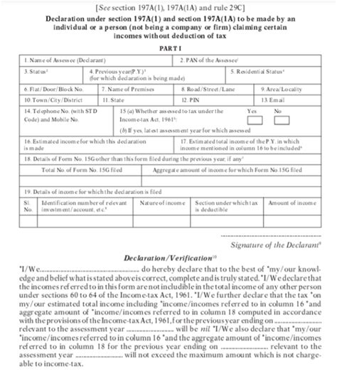 Form 15g Overview Eligibility And Format