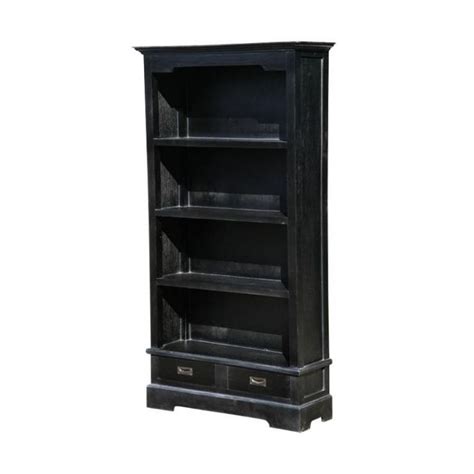 Classic Black Antique French Bookcase Black Painted Furniture