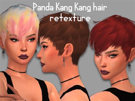 Best sims 4 punk & rock star cc: Sims 4 Hairs ~ The Sims Resource: Panda-Kang Kang hair ...