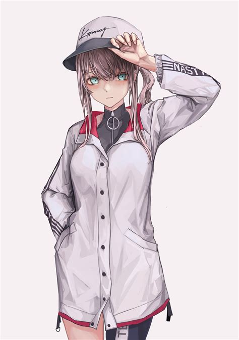 Lithographica Ar 57 Girls Frontline Girls Frontline White Headwear Absurdres Highres