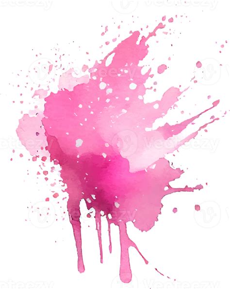 Pink Watercolor Paint Splash Isolated 17257674 Png