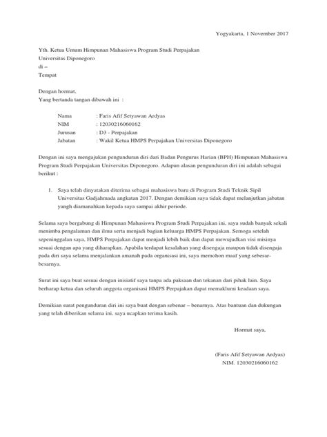 Anggota bpd desa selir alamat: Contoh Surat Pengunduran Diri Dari Jabatan Ketua ...