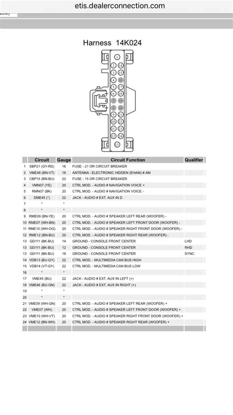 Ford Fiesta Mk7 Wiring Diagram