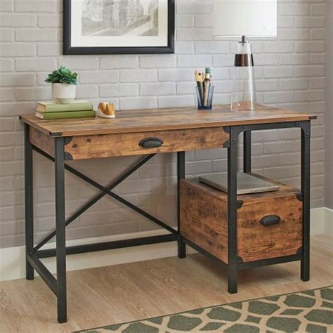 Rustic Country Desk Computer Home Workstation Weathered