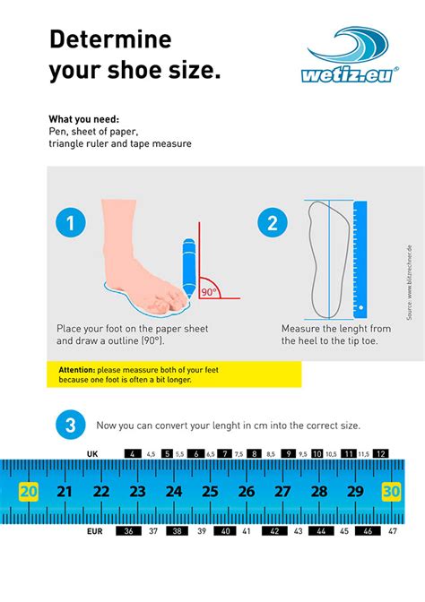 Determine Your Shoe Size Step By Step Tutorial