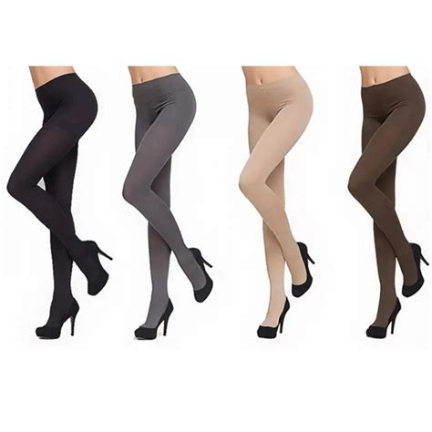Fashion Women Thick 120d Stockings Pantyhose Tights Opaque Long Footed
