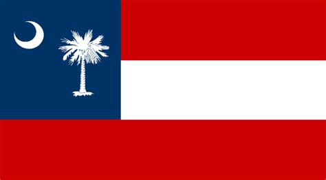 South Carolina State Flag First National Flag Variant