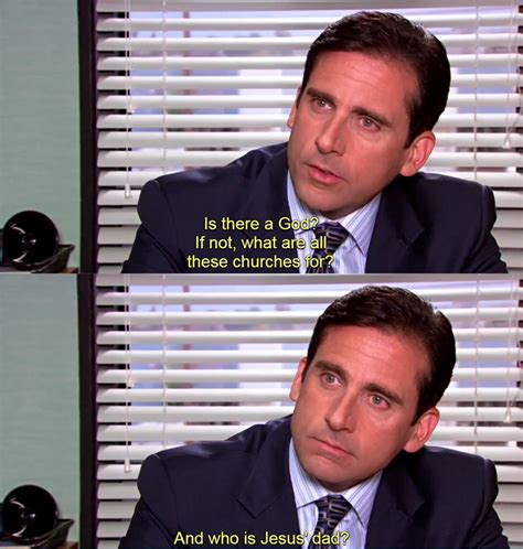 Checkmate Atheists Office Jokes Michael Scott Funny Questions