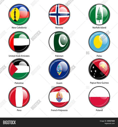 Set Circle Icon Flags Vector And Photo Free Trial Bigstock