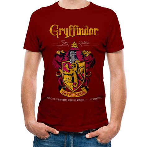 Harry Potter Unisex T Shirt Gryffindor Quidditch Textiles Buy Now In