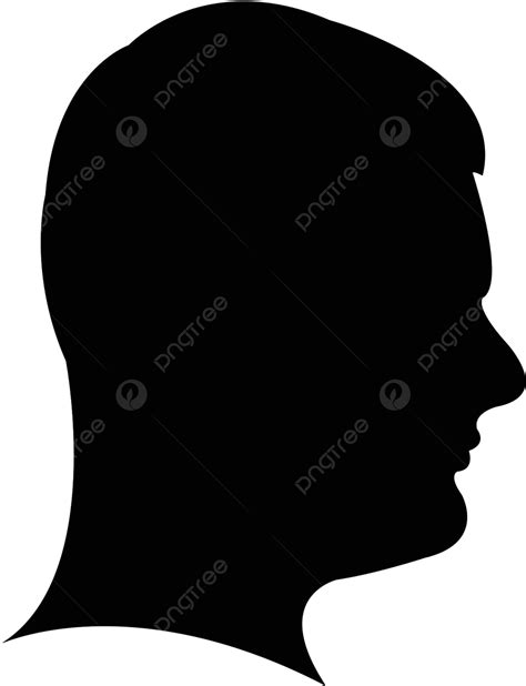 A Man Head Silhouette Male Silhouette Guy Vector Male Silhouette Guy