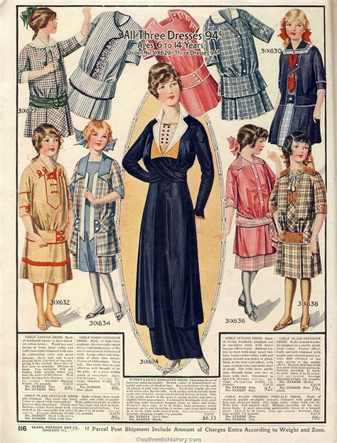 1914 Sears Household Catalogue Fashion Illustration Vintage