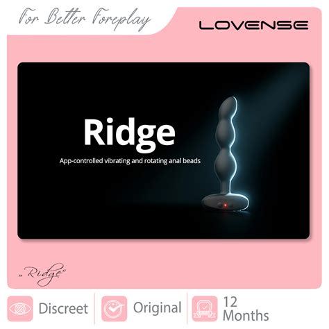 Lovense Ridge App Controlled Vibrator Rotating Anal Beads Positive Crave