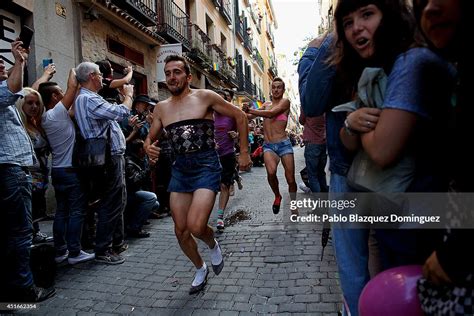 men run at the annual high heel race during madrid gay pride news photo getty images