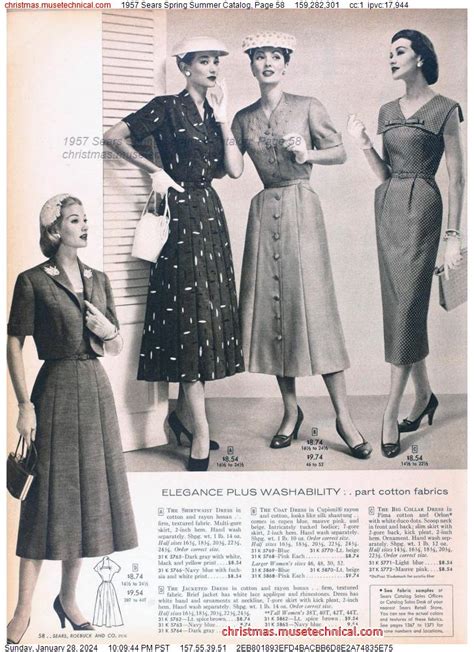 1957 Sears Spring Summer Catalog Page 58 Catalogs And Wishbooks