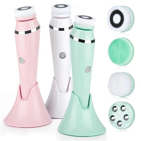 4 in 1 facial cleansing brush sonic face cleaning tool exfoliating facial brush facial spa kit